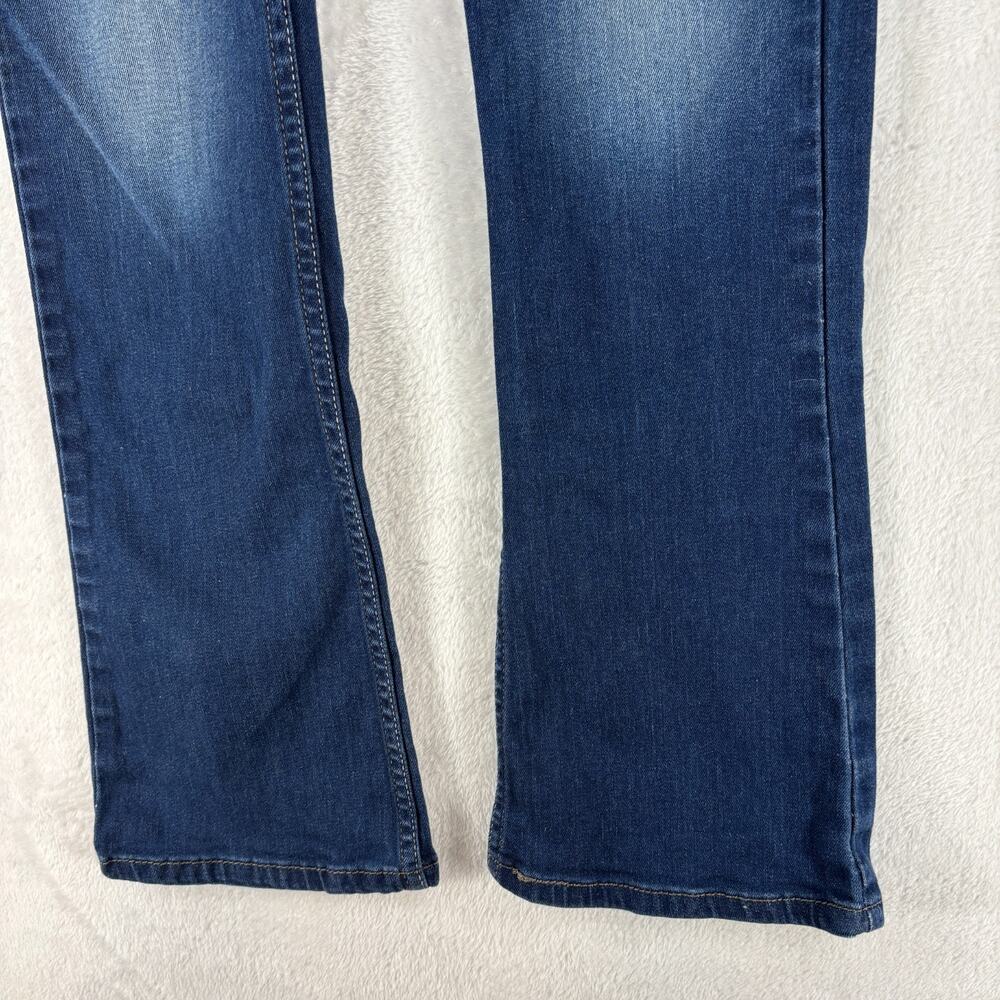 Levis Jeans Women 26 Boot Cut Skinny Low Rise Dark Wash Stretch Demi Curve 26x32 - Picture 3 of 12